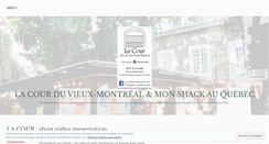 Desktop Screenshot of lacourmontreal.com