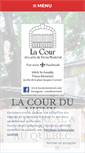 Mobile Screenshot of lacourmontreal.com
